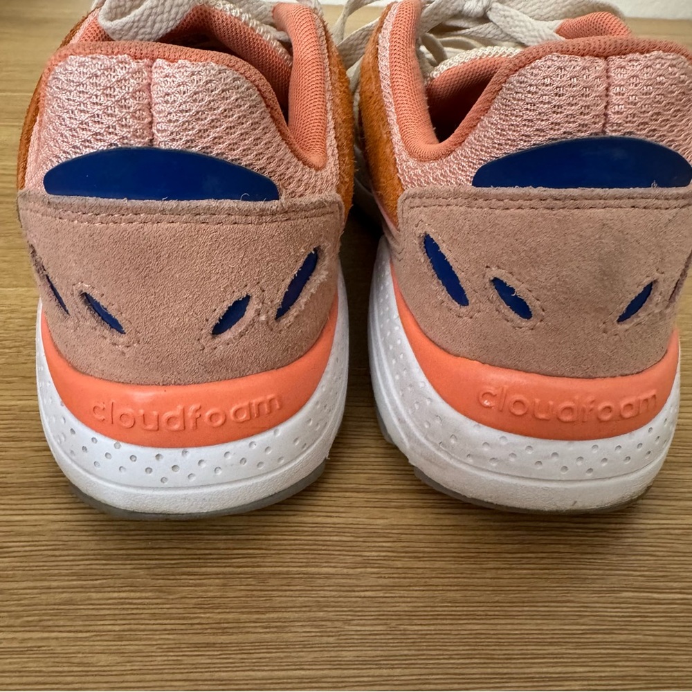 Adidas Cloudfoam Crazy Chaos Peach/Pink and Beige Sneakers Tennis Shoes Size 7.5 - Picture 7 of 8